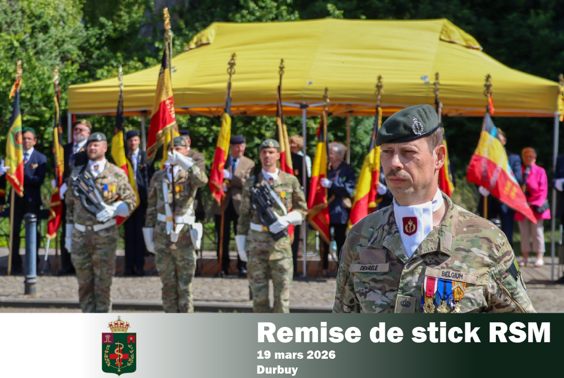 Remise de stick RSM - 23 Bn Med