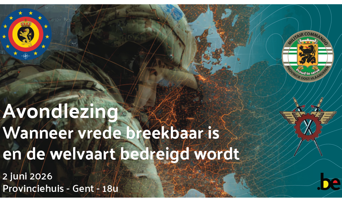 Avondlezing: "Wanneer vrede breekbaar is en de welvaart bedreigd wordt"