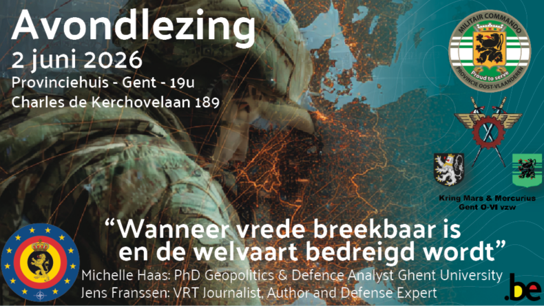 Avondlezing: "Wanneer vrede breekbaar is en de welvaart bedreigd wordt"