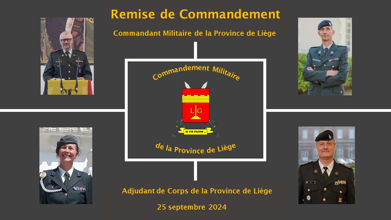 Remise de Commandement et reconnaissance nouvel Adjudant de Corps